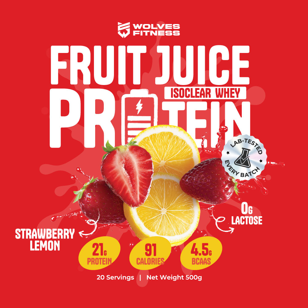 Wolves Fitness Strawberry Lemon Juice protein