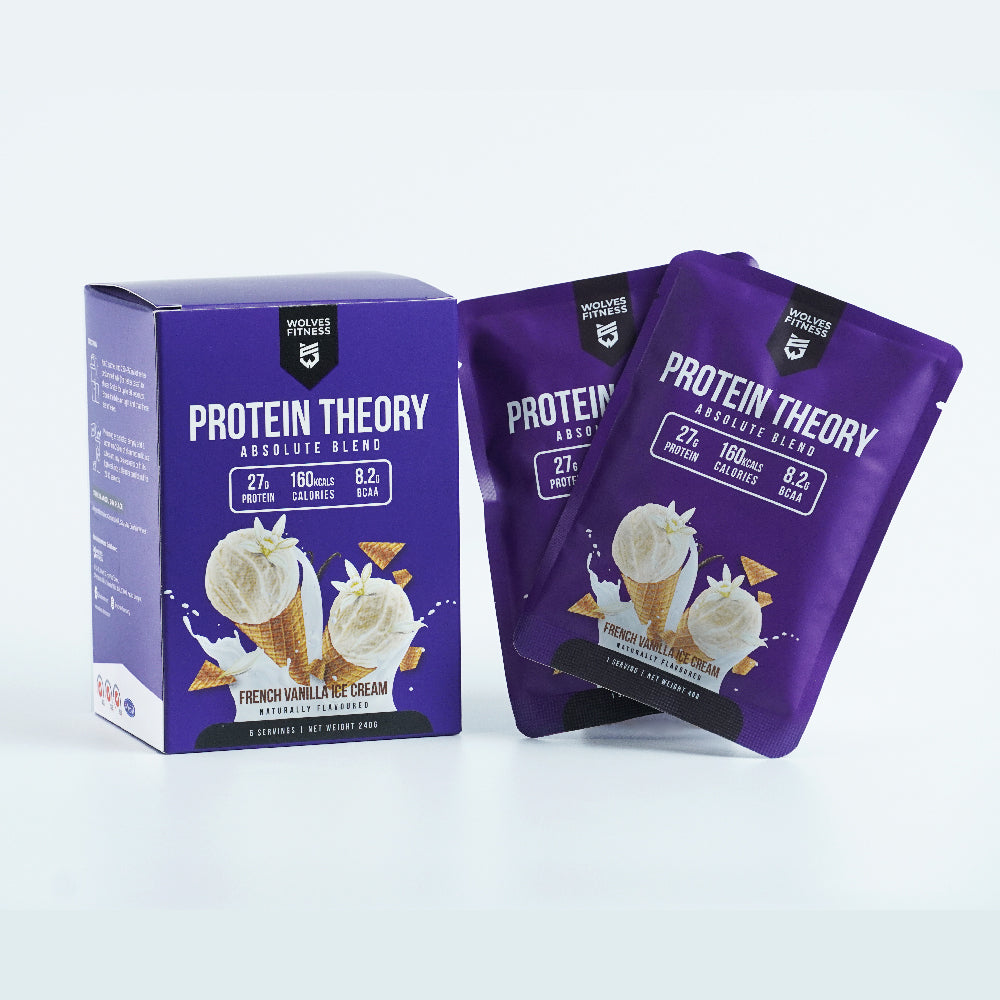 PROMO! [240g Sachets] PROTEIN THEORY - Absolute Blend (FRENCH VANILLA ICE CREAM)