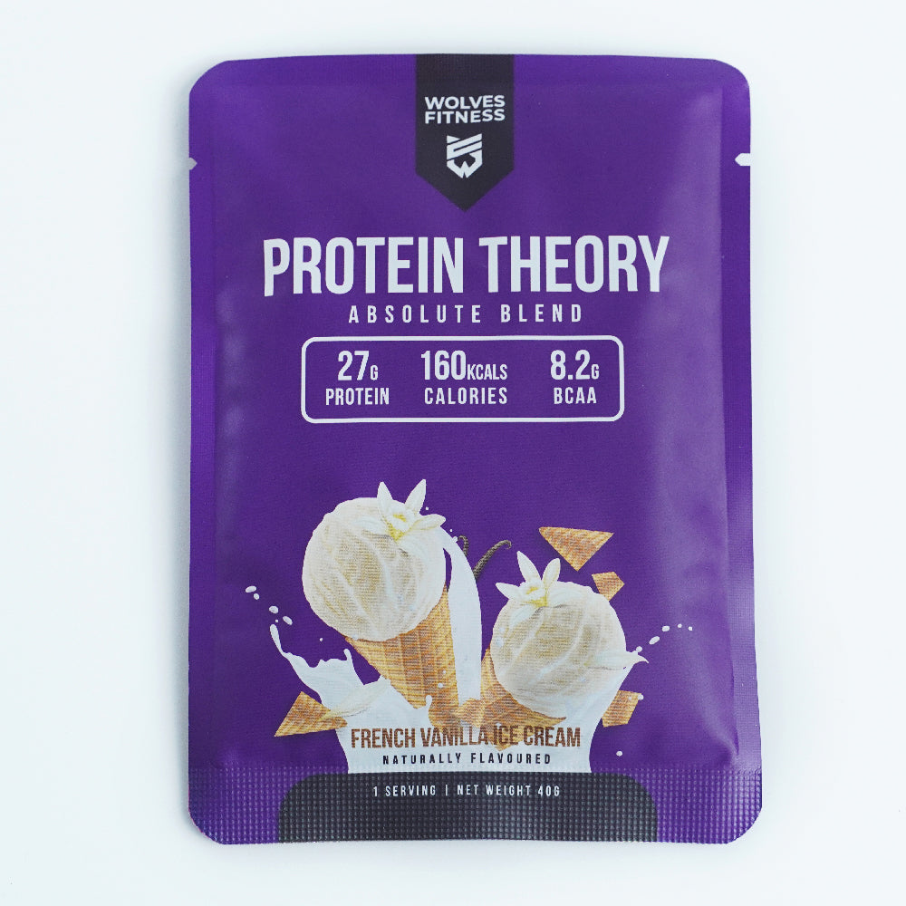 PROMO! [240g Sachets] PROTEIN THEORY - Absolute Blend (FRENCH VANILLA ICE CREAM)