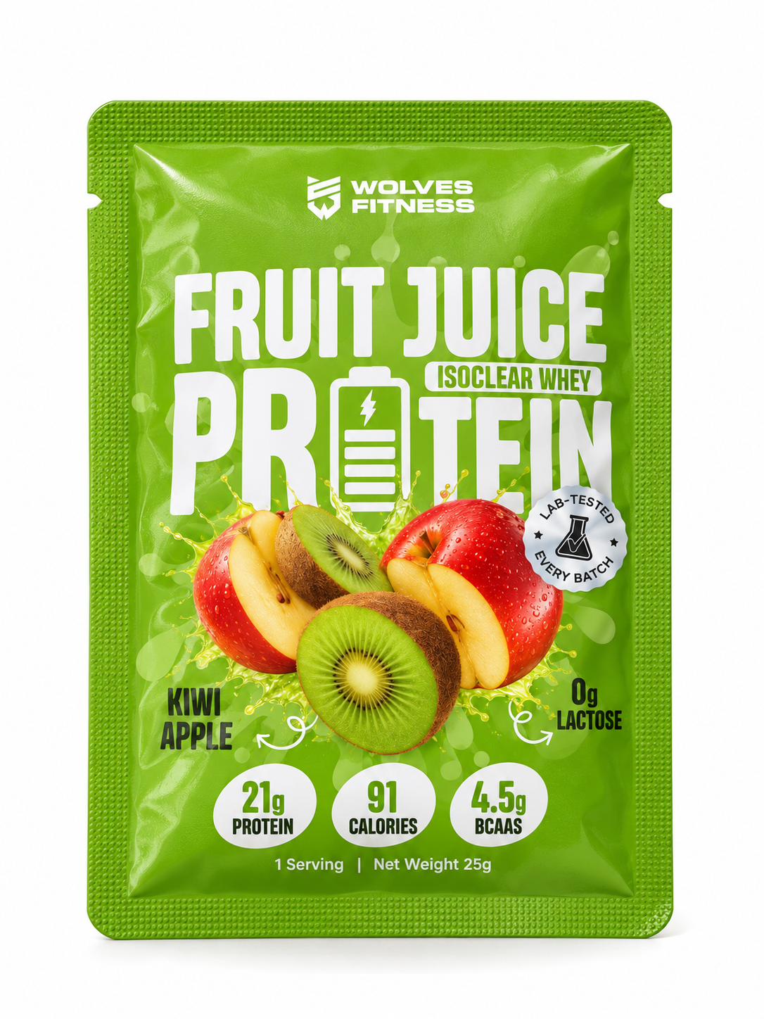 [New Packaging] FRUIT JUICE PROTEIN - KIWI APPLE [150g Sachets]