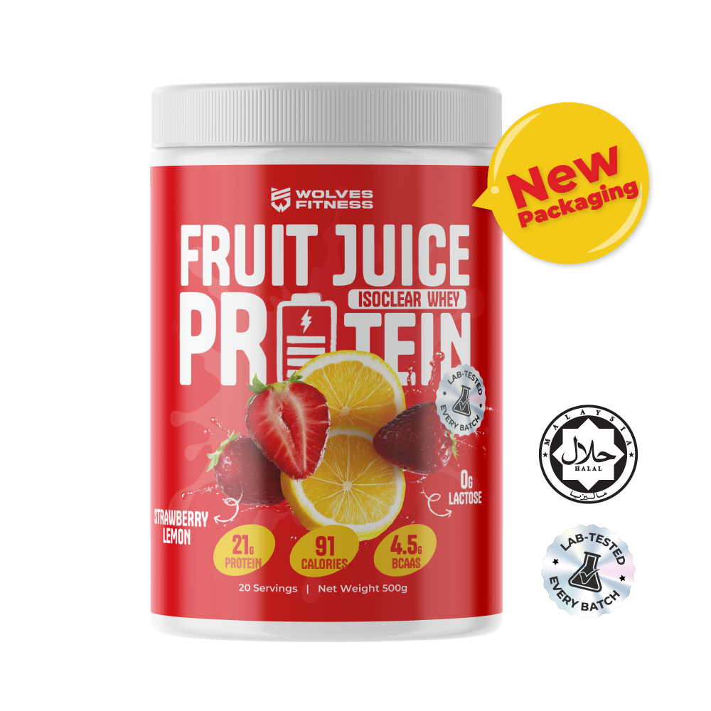 Fruit Juice Protein - Strawberry Lemon [500g Tub - 20 Servings]