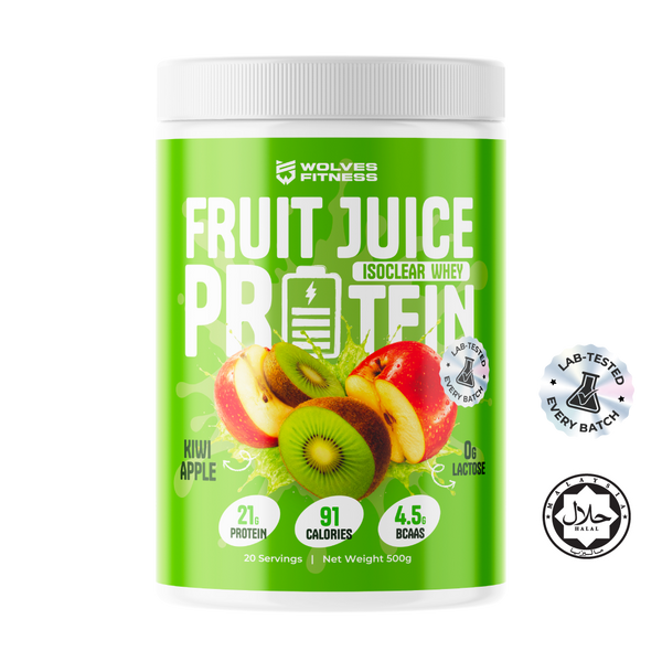 Fruit Juice Protein - Kiwi Apple [500g Tub - 20 Servings]