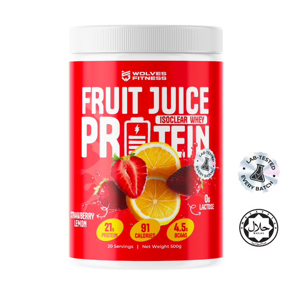 Fruit Juice Protein - Strawberry Lemon [500g Tub - 20 Servings]