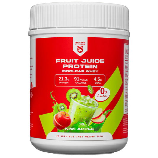 [500g Tub - 20 Servings] FRUIT JUICE PROTEIN - KIWI APPLE